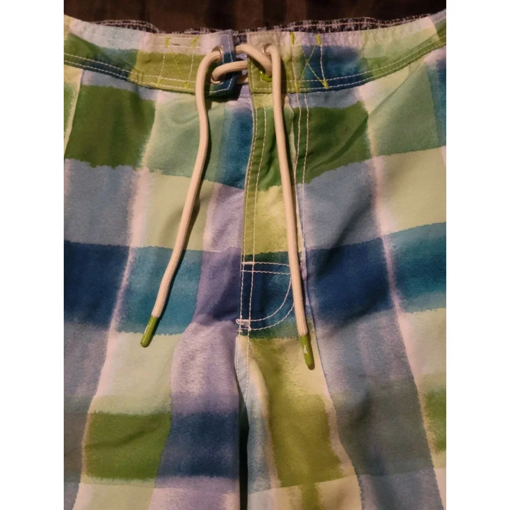 Tommy Bahama Swim Trunk Mens Medium‎ Mesh Liner Beach Swimming Board Short Check